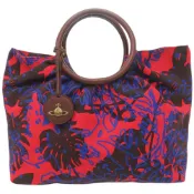 【DOKODEMO】Vivienne Westwood Westwood 帆布/RED紅/藍色手提包，成色極佳，貨號 0638 [二手]