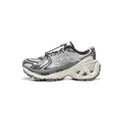 (店+)【LI-NING 李寧】AZGW308-3 中國李寧 烈駿ACE 3 時尚潮流透氣 低幫跑步鞋 女 白堊灰/銀色