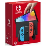 【墊腳石】【NS】Nintendo Switch（OLED款式）黑色主機 藍紅手把 (亞版)