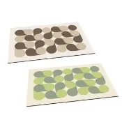 【iSFun】簡約水滴 吸水硅藻泥浴室廚房速乾防滑軟地墊50x80cm(顏色可選)