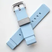 CASIO卡西歐BGA-185-2A/BGA-180藍色啞光樹脂表帶BABY-G手表配件