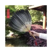 (店+)鵝毛扇孔明扇諸葛亮羽毛扇子工藝扇禮品扇子八卦扇中國風超輕扇子