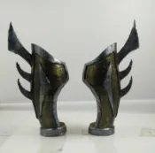 3d列印PLA材質布袋戲偶用閃電虎前臂臂甲未上色素胚及成品大小可接受訂製