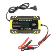 12V/24V 脈衝修復充電器,帶 LCD 顯示屏摩托車和汽車電池 AGM 濕鉛酸