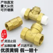 協貿國際日用品生活8館 4分全銅臥式止回閥彈簧單向閥6分1寸內外絲臥式逆止閥銅桿止水閥