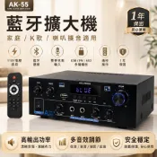 24H現貨 110V擴大機 AK55擴大器 大功率迷你小型 家用/車家擴大器 麥克風迴音擴大器功放機