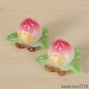臺灣爆款福壽桃擺件送老人生日祝壽朋友禮品工藝禮品家居裝飾品佛堂擺件