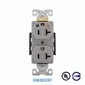 美國 EATON COOPER IG8300GY 125V 20A 獨立接地 灰色 醫療級插座 工業風 BSMI