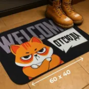 昕購商鋪 48H出貨跨境Ozon卡通動物硅藻泥地墊衛生間門口耐臟易打理腳墊速干吸水墊