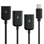 雙USB 具充電功能!! USB3.1 Type C HUB OTGASUS ZenPad S 8.0 ZenPad3 8.0 Deluxe ZenPad 3S 10 LG G5 H860 Nexus 5X SHARP Z2 SONY XZ 華為 Huawei Nexus 6P P9 Plus 小米5 小米4c 小米平板2 外接USB 鍵盤 滑鼠 隨身碟 硬碟