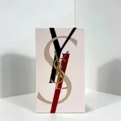 YSL 黑管奢華緞面漆光唇釉 奢華印記鎖心光唇釉 愛心霧面 霧面 愛心 44 201 202 漆光唇釉 聖羅蘭