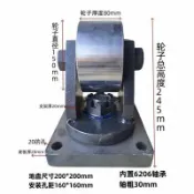 zero強推藍重型實心平輪鐵輪槽輪軌道輪垃圾車滑輪工字鋼大門平移門滑輪