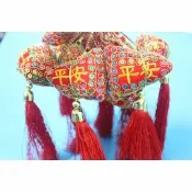 旻泉精品批發網 平安香包 手工粽子香包 端午節香包 金絲亮片五色線(成品.大紅色.項鍊式)/一包100個入(促50)【APP滿額下單10%點數(單一帳號最高1000點)】10/31止