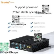 天虹I5-7200U雙網掇序列埠工控機無風扇煮機序列埠I7工業微型機J1900