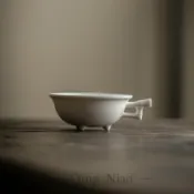 喜挖2店 手工三足帶耳杯中式創意茶杯個人專用聞香杯品茗杯功夫茶具伴手禮