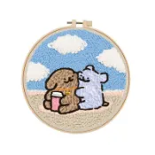 【今日上新3.13~⭐】戳戳繡手工diy材料自制卡通刺繡十字繡搓搓秀毛線畫情侶節日禮物