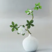 【花房姑娘】仿真杜鵑花 樹枝柔軟易成型家居裝飾假花泡沫分支絹花婚禮裝飾