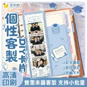 Gifthing 客製化小卡四宮格照片列印 雙面銅版紙卡片書籤紀念禮物