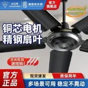 【臺灣現貨】鑽石牌吊扇加勇56寸大風力鐵葉客廳餐廳素社工業五葉吊式電風扇LH