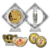 (店+)【TengYue】新春轉運金幣 烘爐地財神廟 厚實金幣非金箔 錢母 發財金 紀念幣