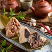 【嘉義福源】花生小肉粽/相思粽/五穀米素粽 任選單一口味10顆(含運;端午節肉粽)
