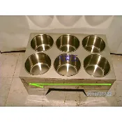 厚(無蓋 附內鍋 直火用 18cm圓6格菜桶)18cm六格菜桶6格菜桶保溫鍋醬料保溫桶隔水加熱保溫 濃湯鍋魯菜桶