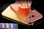 快樂購一店 自拍玫瑰金鏡面手機殼 金屬邊框J7(2016) S6 note5 note4 note3 note2 J7 Z3 Z5