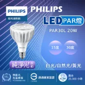飛利浦 LED PAR燈 20W 燈座E27 崁燈 軌道燈 燈泡 CNS認證 無藍光危害