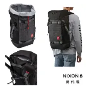 NIXON LANDLOCK 4 後背包 雙肩後背包 黑色格紋25L 大容量 登山包 電腦包 背包 旅行包 C3181