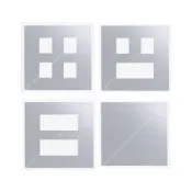 (店+)JYE中一電工❤️月光摩登系列-摩登銀 2聯無孔 四孔 五孔 六孔-開關插座面板