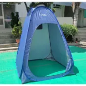 【噴火龍/台灣製造工廠】野營外拍婚紗攝影溯溪必備~銀膠更衣帳/淋浴帳/衛浴帳/廁所帳-自動彈開 ☆不易透光 #加大尺寸
