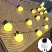 戶外露營房誰天幕帳篷led大圓球彩燈氛圍燈串燈裝飾夜市擺攤佈置
