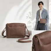(店+)【LEEHER】郵差包/公事包/男用包/男士斜背包/皮革斜背包/男生包包/真皮側背包/側背包/韓國側背包/通勤包