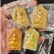 🔥【全能大願・佛曆2562年】泰北法力高僧 古巴磐石 一期「百萬招財坤平佛」古曼寶石符管特別版（保真）