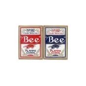 (店+)撲克牌 美國 92蜜蜂牌撲克牌 Bee 92撲克牌 /一副入 美國正92橋牌 金邊紅色藍色 撲克牌-正美國原裝