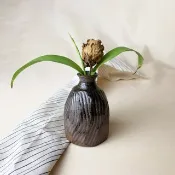 小口線瓶 新彩燒 柴燒陶藝 手作作品 盆器 |陳威恩作品