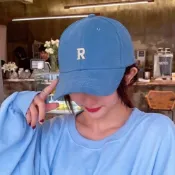 【M世代】隔日到 新款 棒球帽 男女字母 刺繡春夏韓版 潮百搭鴨舌帽 ins棒球帽 防曬 遮陽帽(R棒球帽)