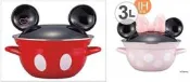 ♥小花花日本精品♥ Hello Kitty 迪士尼米奇/米妮大臉琺瑯鍋 燉鍋砂鍋火鍋土鍋滷鍋89926307