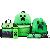 名稱 預購👍正版空運👍美國專櫃 Minecraft 麥塊 兒童書包 餐袋 筆袋 水壺 便當袋 後背包 書包 兒童 小學