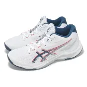 【asics 亞瑟士】排球鞋 Netburner Ballistic FF MT 4 男鞋 匹克球 白藍 緩衝 室內運動 亞瑟士 1053A071101