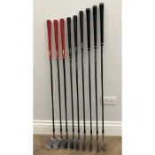 Honma LB-727 兩顆星鐵桿組，3-S 共9支，缺7號桿，10號桿是PP-737。全新輕量化握把。