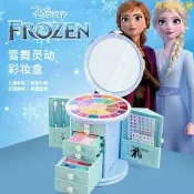 【可開統編】迪士尼兒童化妝品女孩愛莎公主彩妝盒套裝送美妝眼影冰雪公主禮盒
