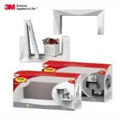 3M 無痕 LIFESTYLE-牆壁裝飾置物DIY層板架-白