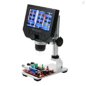 600x 4.3 英寸 LCD 顯示屏 3.6MP 電子數字視頻顯微鏡便攜式 LED 放大鏡,用於手機維修 QC/工業/