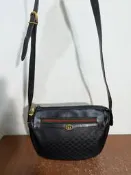 義大利製 Gucci GG Supreme Web Sherry Line 復古 老花 帆布 真皮 古著 側背包 斜背包