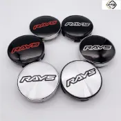 專用於4顆裝 改裝60MM RAYS 鋁圈蓋 塑料鋼圈蓋 輪轂中心蓋 輪轂蓋中心標