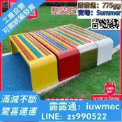 排椅公園椅戶外長椅休閑長椅塑木長條凳公共座椅休息防腐木籃球場
