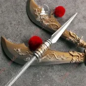 廠商 上新@關羽銅關刀法器 青龍偃月刀神像 武財神配件 關二爺銅關刀材質 關聖帝君 道教法器 神像法器 武財神法器