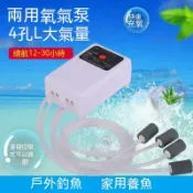 附風管/氣泡石/停電打氣【新莊/五股/青島水族】雙孔 四孔 不斷電 打氣機 鋰電池 USB  空氣馬達