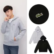 (店+)Lacoste 棉外套 鱷魚 繡標 刷毛 連帽 外套 男版 單拉鍊 拉科斯特  @1575